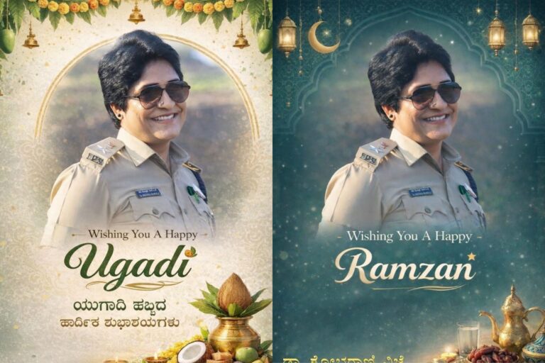 ಫ್ಲೆಕ್ಸ್ ಗಳಲ್ಲಿ ರಾಜಕಾರಣಿಗಳನ್ನೇ ಮೀರಿಸುತ್ತಿರುವ ಮಂಡ್ಯ ಎಸ್ಪಿ ಡಾ.ಶೋಭಾರಾಣಿ…